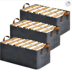 Premium Steel Frame Folding Cloth Storage Organizer – Window & Handles