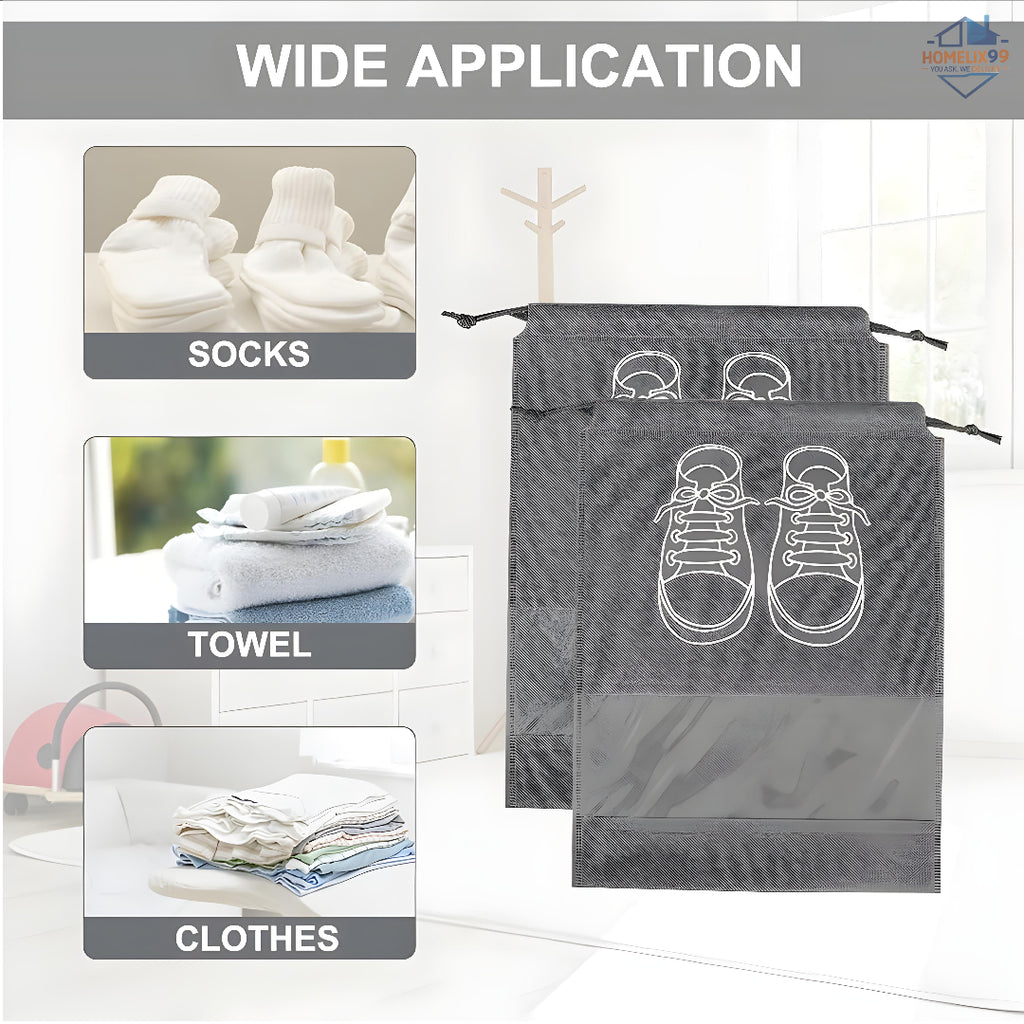 Large Shoe Storage Bags (4 pcs) – Dustproof & Travel-Friendly 👟👜