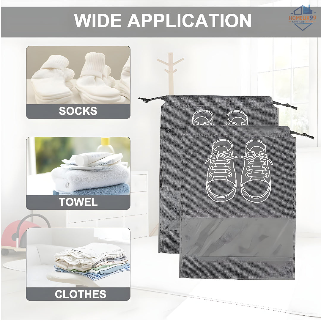 Large Shoe Storage Bags (4 pcs) – Dustproof & Travel-Friendly 👟👜