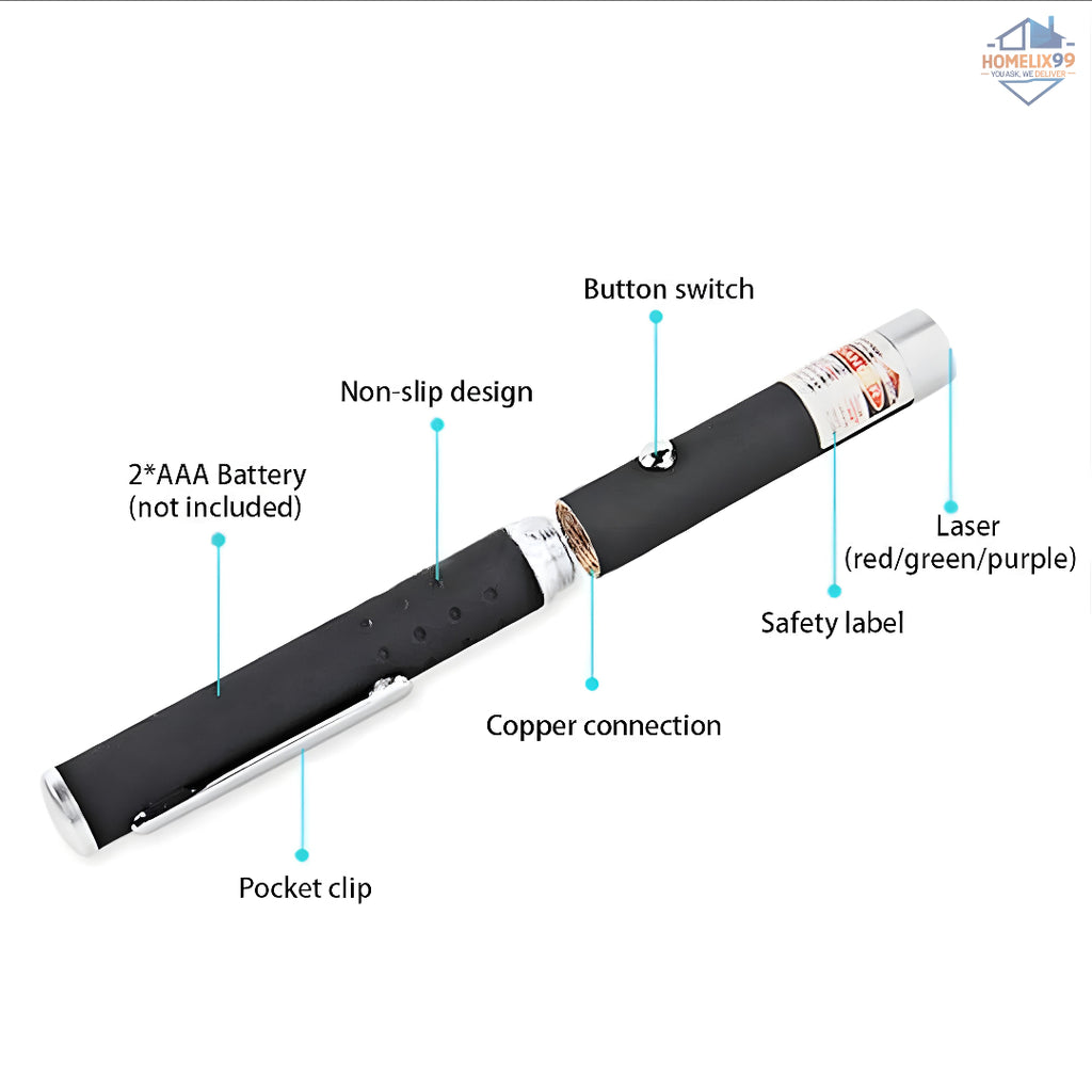 Multipurpose Green Laser Pointer Pen – Powerful Beam & Cool Designs 🔦✨