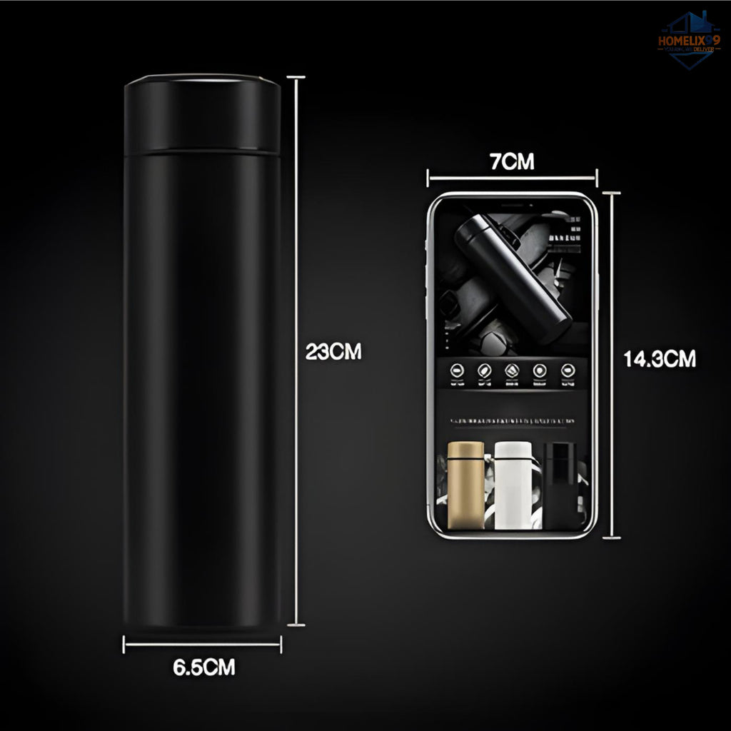 💧 SS Smart Vacuum Insulated Bottle (500ml) – LED Temperature Display | Hot & Cold Thermos 🔥❄️