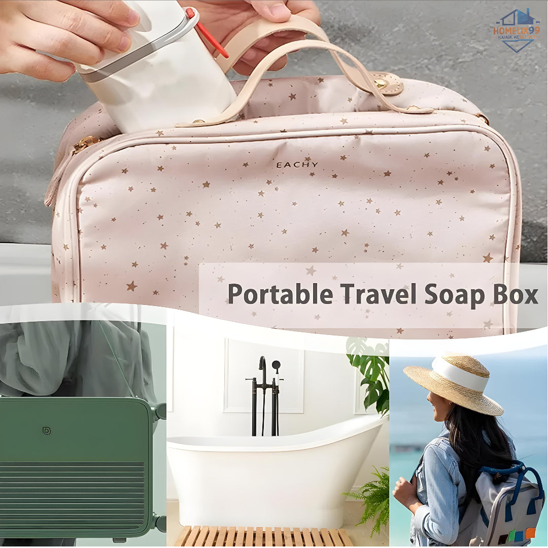 Leakproof Travel Soap Box – Waterproof & Durable Soap Holder (Random Color)