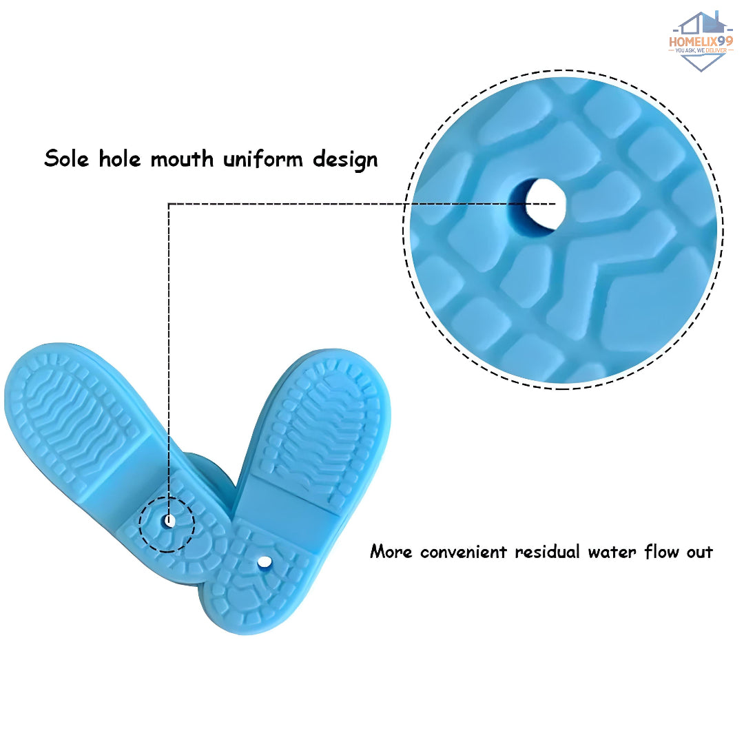 Waterproof Silicone Shoe Covers – Reusable, Anti-Slip, Stretchable Overshoes for Rain, Mud & Outdoor Use
