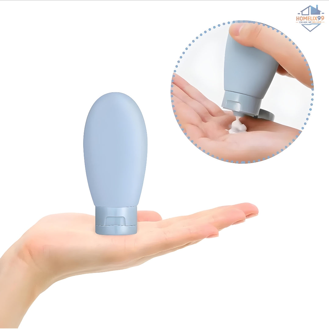 Pack of 3 Travel Bottles – Leakproof 60ml Toiletry Set for Women