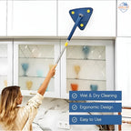 360° Rotatable Triangle Mop with Wring Function – Telescopic Floor Wiper & Microfiber Cleaner 🧼🧽