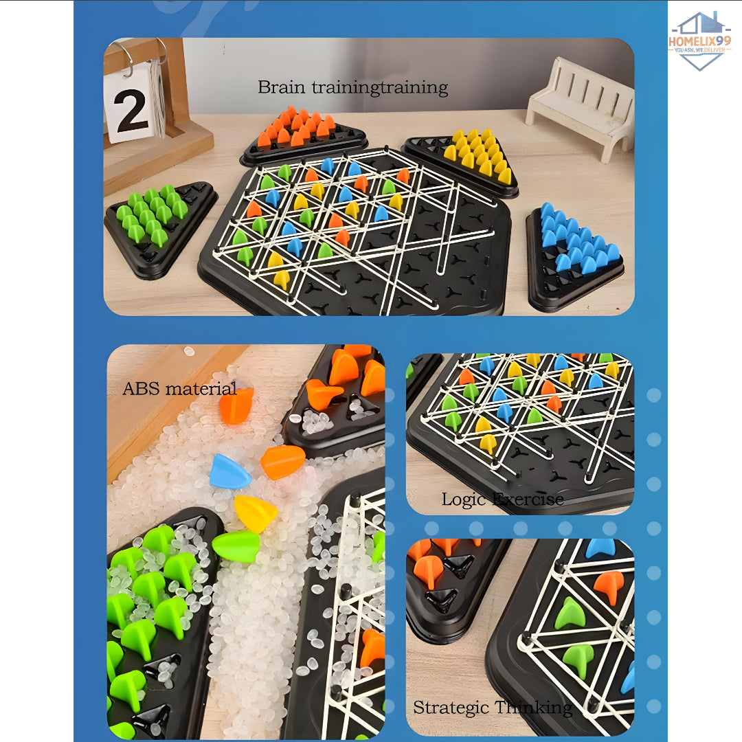 Chain Triangle Game – Brain-Boosting Strategy Game for Kids & Families 🔺🎲