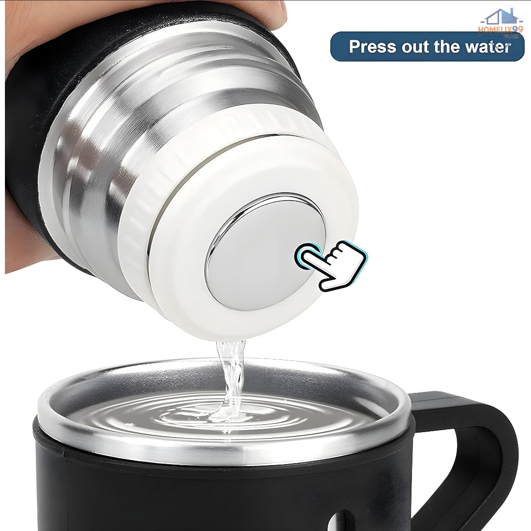 Double Wall Stainless Steel Vacuum Flask – 500ml Hot & Cold Thermos Bottle with Built-in Cup