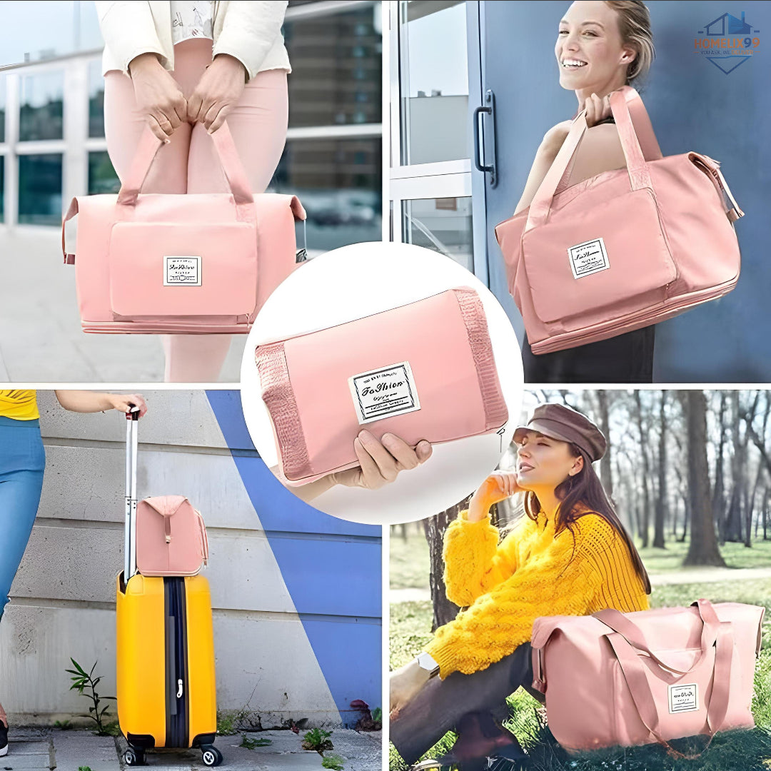 Foldable Travel Bag – Waterproof Oxford Fabric, Spacious & Stylish