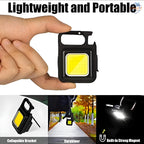 Mini Rechargeable Flashlight Keychain – 800 Lumens with Magnet, Bottle Opener & Stand