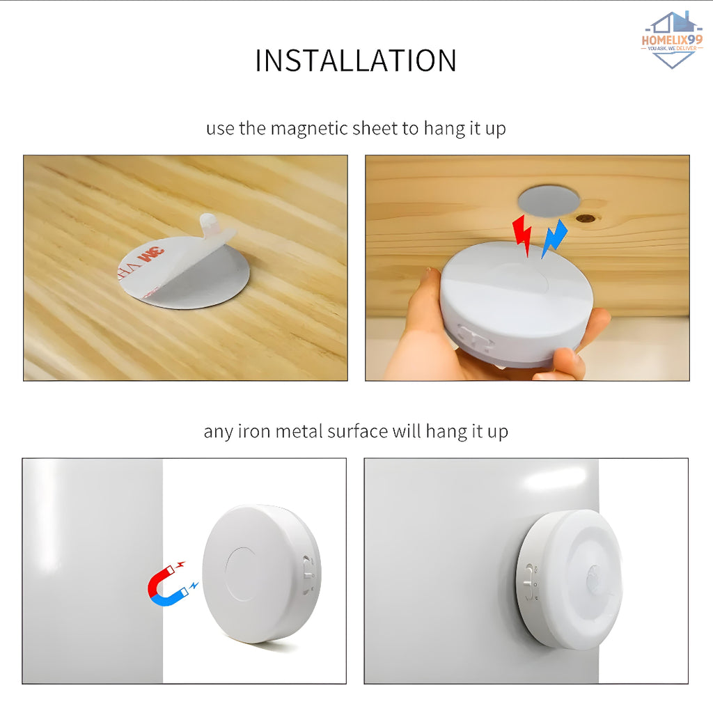 Sensor Rechargeable Motion Light – Wireless LED with USB Charging & Magnetic Mount 💡🔋