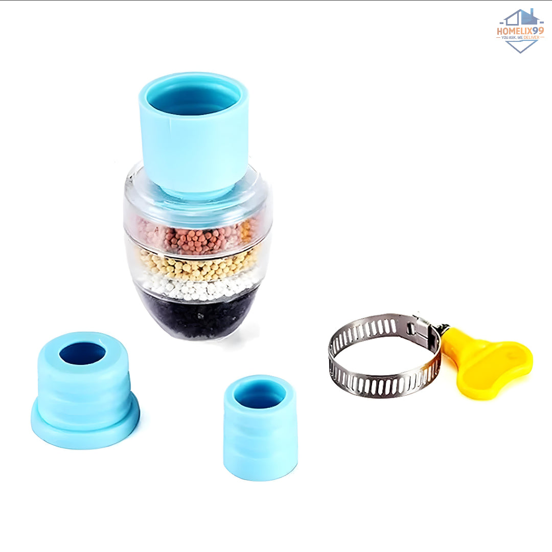 Six-Layer Carbon Faucet Filter – Universal Kitchen Tap Water Purifier