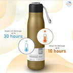 Stainless Steel Water Bottle (550ml) – Vacuum Insulated Hot & Cold Thermos 💧🔥❄️