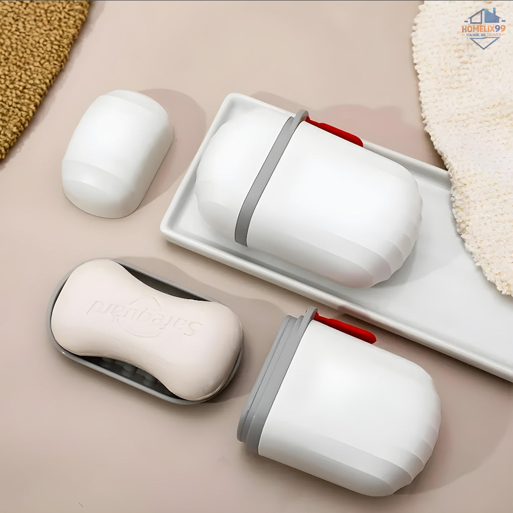 Leakproof Travel Soap Box – Waterproof & Durable Soap Holder (Random Color)