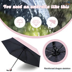 Mini Capsule Umbrella with Case – UV Protection, Windproof & Ultra-Portable (Random Color)