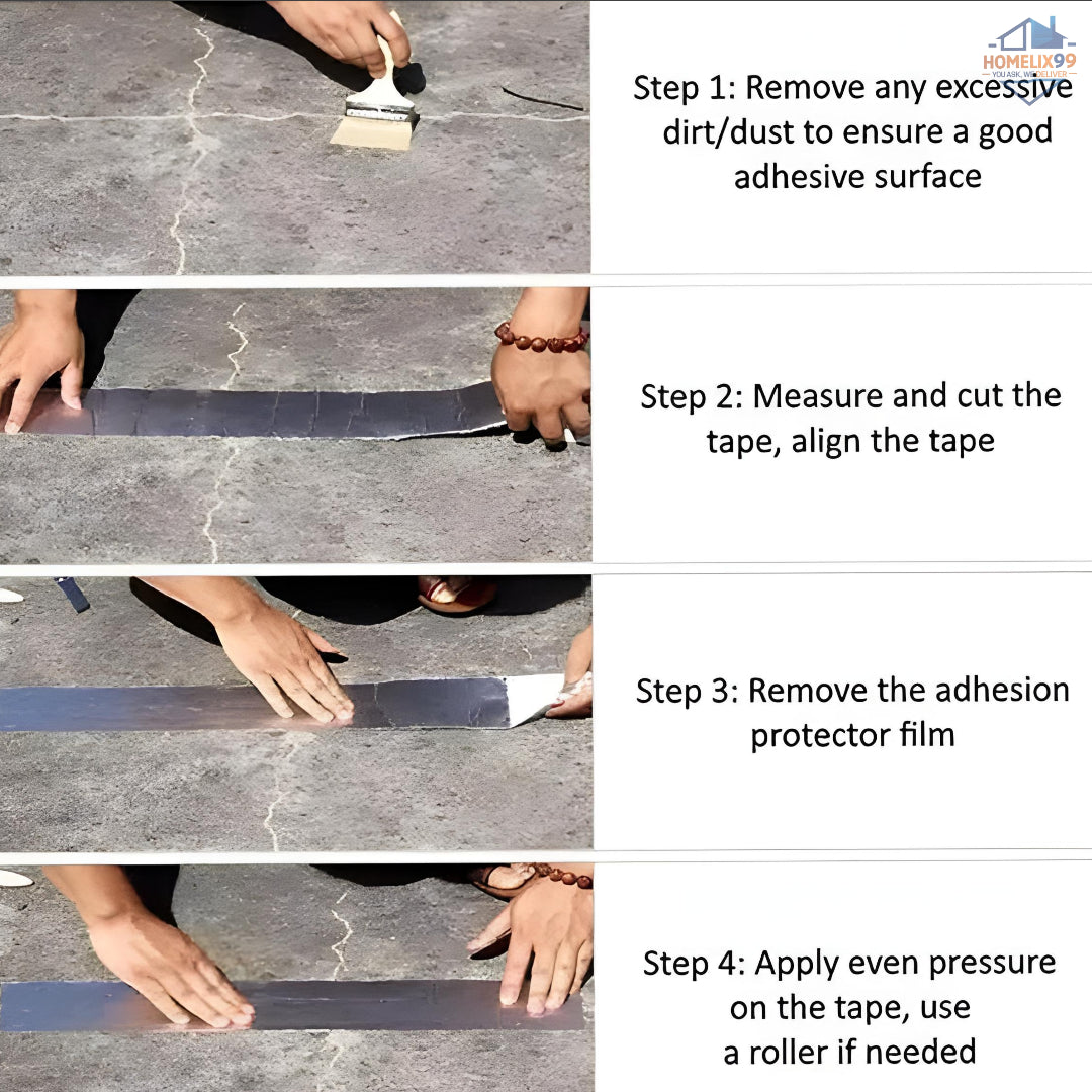 Waterproof Aluminium Rubber Tape – Heavy-Duty Leakage Repair & Sealant (16ft x 6in)