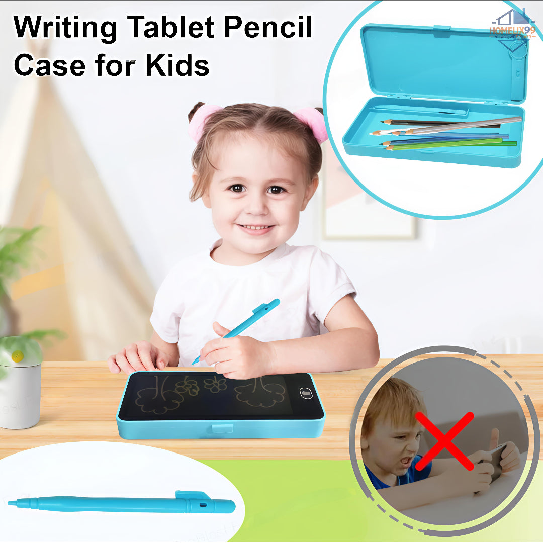 ✨📚 LCD Writing Tablet + Pencil Box for Kids – Doodle & Store Combo 💼🖊️
