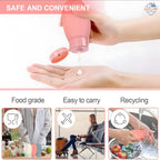 Pack of 3 Travel Bottles – Leakproof 60ml Toiletry Set for Women