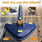 360° Rotatable Triangle Mop with Wring Function – Telescopic Floor Wiper & Microfiber Cleaner 🧼🧽