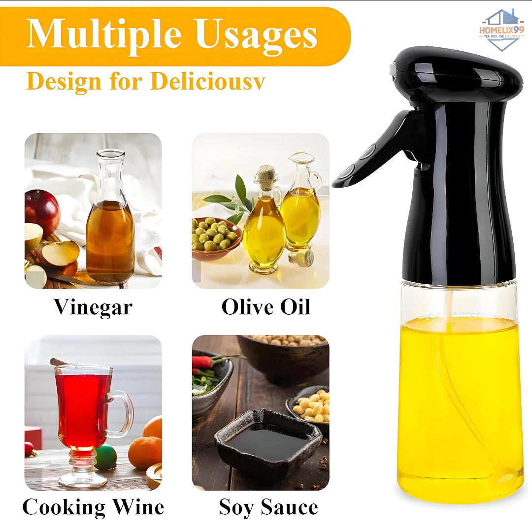 Glass Oil Sprayer Bottle for Cooking – Fine Mist Dispenser for Frying, Grilling & Air Fryer Use