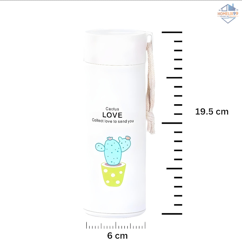 Eco-Friendly Cactus Love Glass Bottle – Stylish & Sustainable Hydration 🌵💧