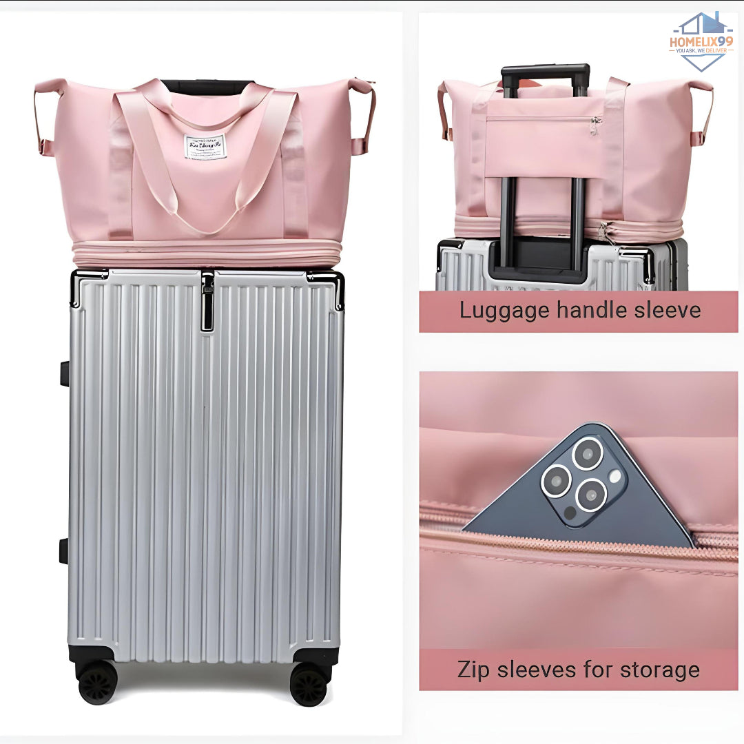 Foldable Travel Bag – Waterproof Oxford Fabric, Spacious & Stylish
