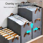 Premium Steel Frame Folding Cloth Storage Organizer – Window & Handles