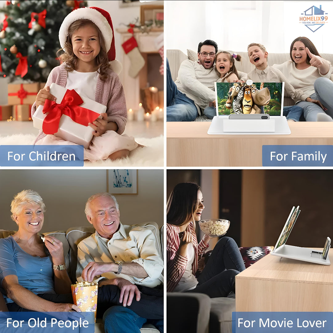 HD Mobile Screen Magnifier – 3D Video Amplifier for All Smartphones 📱📽️