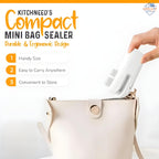 2-in-1 USB Mini Heat Sealer & Cutter for Plastic Snack Bags – Rechargeable, Magnetic, Pocket-Sized