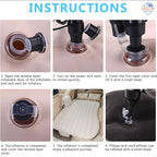 Multifunctional Inflatable Car Bed Mattress 🚗💤 | Twin Sleeping Area with Air Pump & Repair Kit