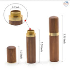 Portable Wooden Needle Storage Case – Handmade Ebony Craft Holder 🧵✨