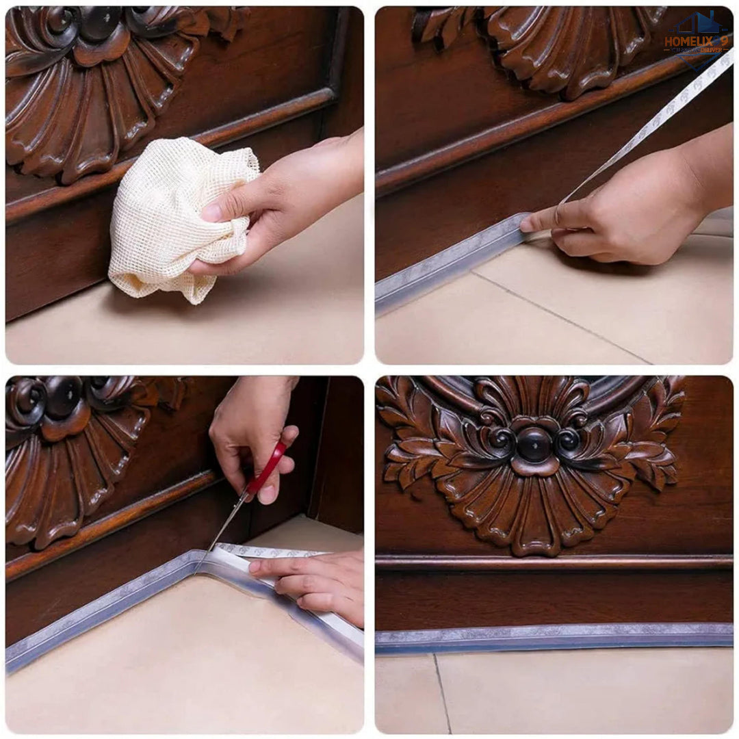 3M Self-Adhesive Silicone Door & Window Seal Strip – Windproof, Soundproof, Dustproof (3 Meter Roll)