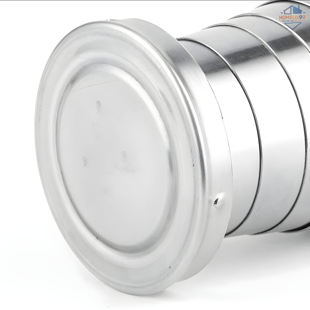 🥤 Stainless Steel Collapsible Travel Cup – Pocket-Sized Hydration for On-the-Go 🏕️