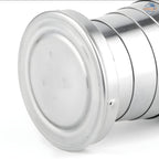 🥤 Stainless Steel Collapsible Travel Cup – Pocket-Sized Hydration for On-the-Go 🏕️