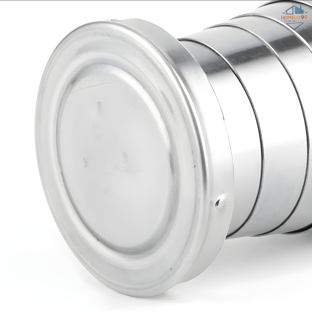 🥤 Stainless Steel Collapsible Travel Cup – Pocket-Sized Hydration for On-the-Go 🏕️