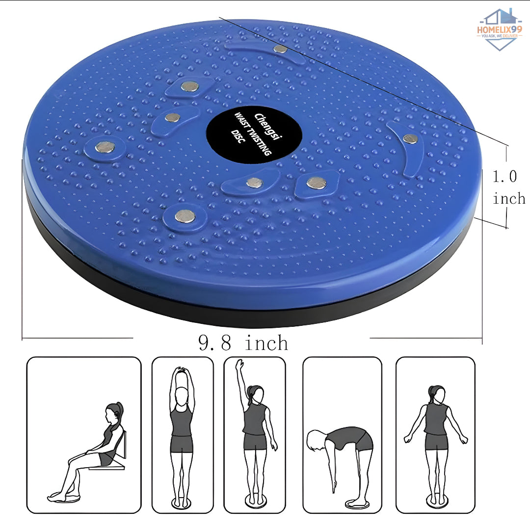 Twisting Waist Disc Body Twister – Magnetic Therapy Balance Board for Home Workouts