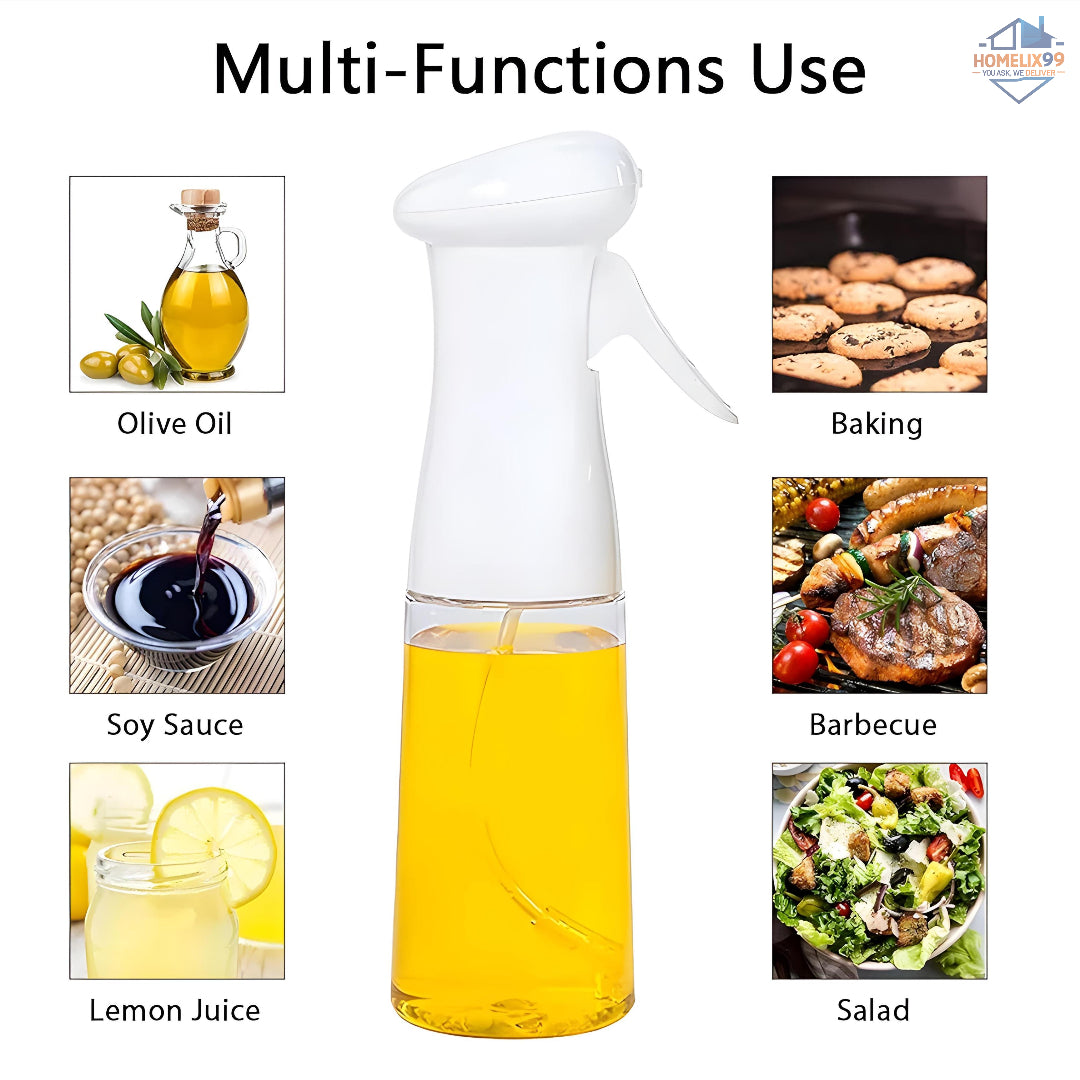 Glass Oil Sprayer Bottle for Cooking – Fine Mist Dispenser for Frying, Grilling & Air Fryer Use