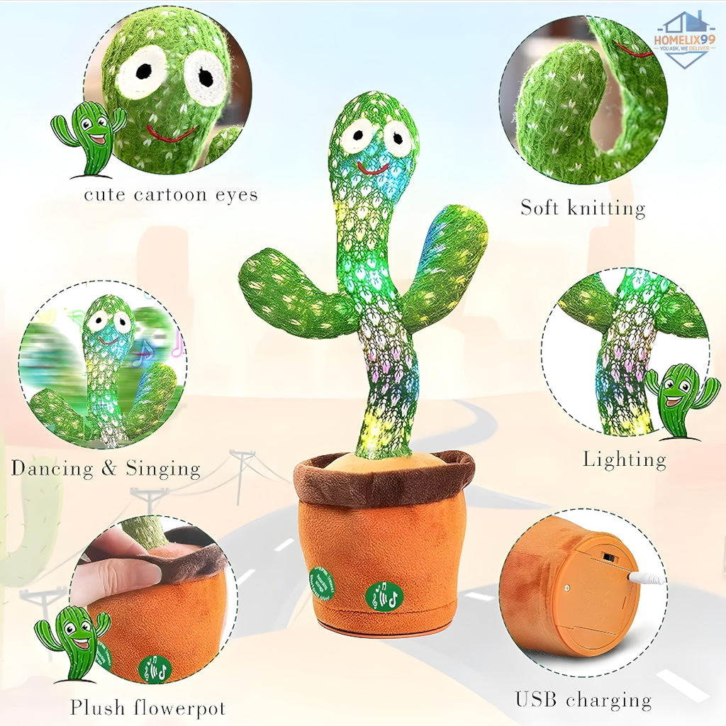 Dancing Cactus – Talking, Singing & Wiggling Toy for Kids 🌵🎶