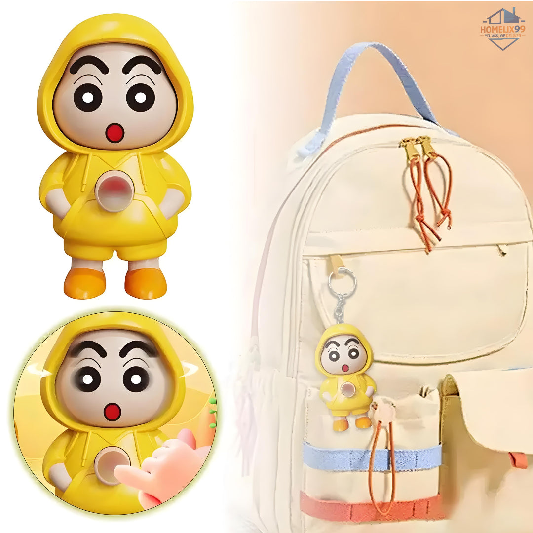 Face Changing Doll Keychain – 3 Fun Expressions Shinchan Accessory 🔑✨