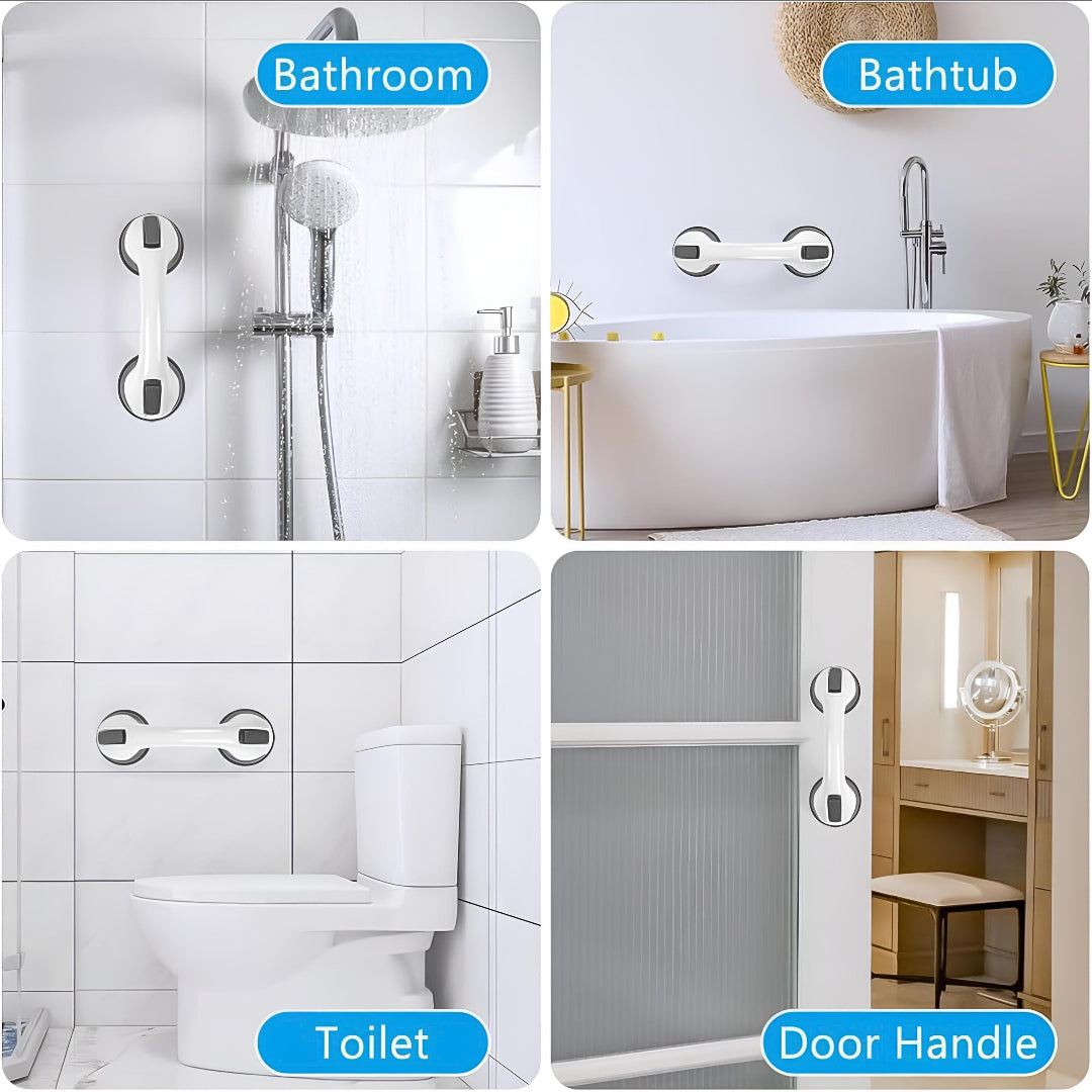 Magic Helping Handle – Suction Grab Bar for Bathroom, Toilet & Kitchen (No Drill Installation)