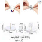 🪟 Magnetic Curtain Button Clips – No-Punch, Stylish, Reusable Clasps ✨