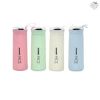 Nice Water Bottle – 400ml 💧🌈 | BPA-Free Glass Liner, Leak-Proof & Stylish