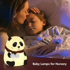 Silicone Panda Touch Lamp for Kids – 7-Color LED Night Light, Rechargeable & BPA-Free