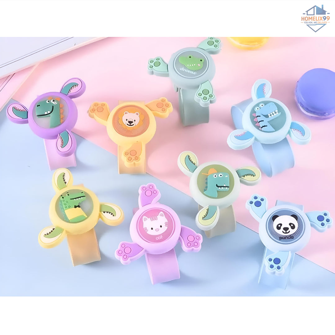 Spinning Slap Band with LED Lights – Fun & Safe Wrist Accessory for Kids! 🎉🌟