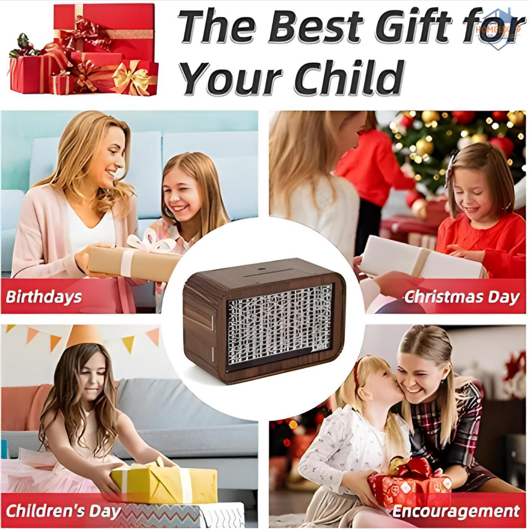 Wooden Piggy Bank – Elegant & Eco-Friendly Savings Box for Kids and Adults! 💰🐷