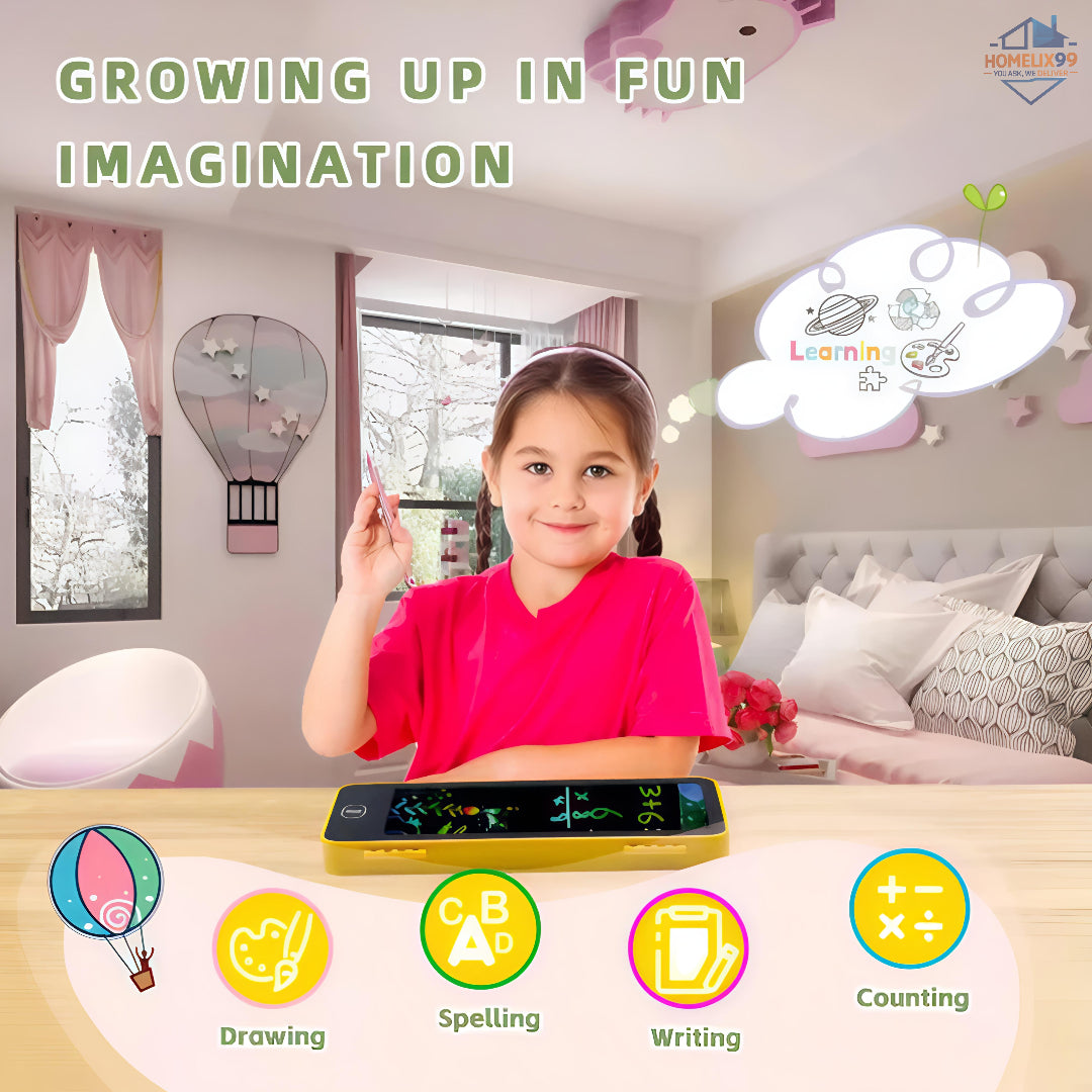 ✨📚 LCD Writing Tablet + Pencil Box for Kids – Doodle & Store Combo 💼🖊️