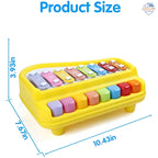 2-in-1 Piano Xylophone Toyset – Musical Fun for Kids 🎹🌈