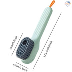 Shoe Cleaning Brush with Built-in Liquid Soap Dispenser – Soft Bristles for Shoes, Clothes & Sneakers
