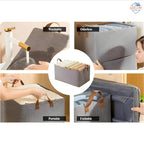 Premium Steel Frame Folding Cloth Storage Organizer – Window & Handles