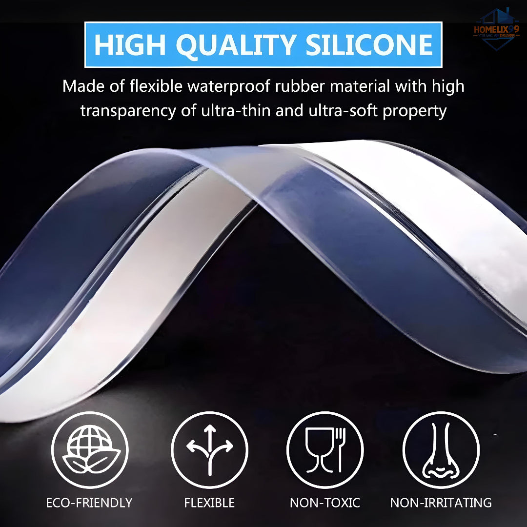 3M Self-Adhesive Silicone Door & Window Seal Strip – Windproof, Soundproof, Dustproof (3 Meter Roll)