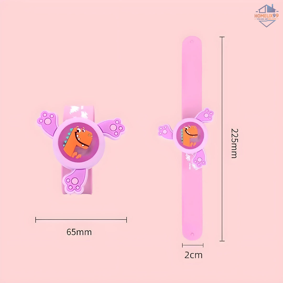 Spinning Slap Band with LED Lights – Fun & Safe Wrist Accessory for Kids! 🎉🌟